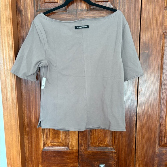 FP Movement by Free People Layered Short-Sleeve Top in Nordic Trail (taupe) - Picture 3 of 4